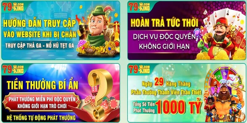 79King mang lại nhiều ưu đãi ngập tràn cho hội viên